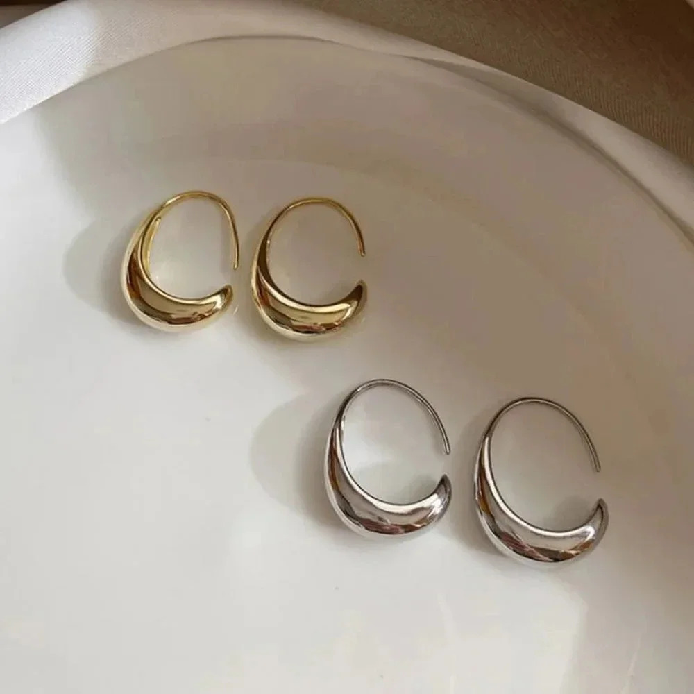 925 Sterling Silver Hoop Dangle Earrings Statement Earrings Everyday Hoops